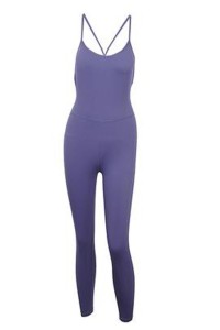 SKTF058 manufacture trousers all-in-one tight-fitting sportswear design cross-shoulder strap aerial yoga tight-fitting sportswear supplier of tight-fitting sportswear